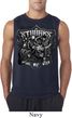 Mens Three Stooges Shirt Stooges Bike Week Sleeveless Tee T-Shirt