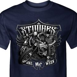Mens Three Stooges Shirt Stooges Bike Week Tall Tee T-Shirt