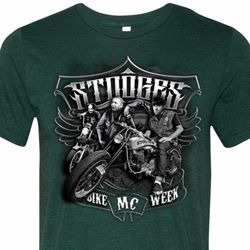 Mens Three Stooges Shirt Stooges Bike Week Tri Blend Crewneck Tee