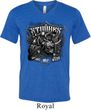 Mens Three Stooges Shirt Stooges Bike Week Tri Blend V-neck T-Shirt
