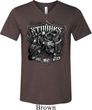 Mens Three Stooges Shirt Stooges Bike Week Tri Blend V-neck T-Shirt