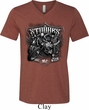Mens Three Stooges Shirt Stooges Bike Week Tri Blend V-neck T-Shirt
