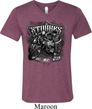 Mens Three Stooges Shirt Stooges Bike Week Tri Blend V-neck T-Shirt
