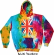 Mens UK Flag Hoodie Union Jack Tie Dye Hoody