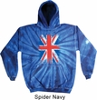 Mens UK Flag Hoodie Union Jack Tie Dye Hoody