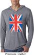 Mens UK Flag Shirt Union Jack Lightweight Hoodie Tee