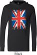 Mens UK Flag Shirt Union Jack Lightweight Hoodie Tee T-Shirt
