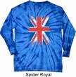 Mens UK Flag Shirt Union Jack Long Sleeve Tie Dye Tee T-shirt