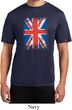 Mens UK Flag Shirt Union Jack Moisture Wicking Tee T-Shirt