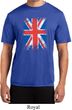Mens UK Flag Shirt Union Jack Moisture Wicking Tee T-Shirt