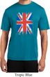 Mens UK Flag Shirt Union Jack Moisture Wicking Tee T-Shirt
