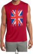 Mens UK Flag Shirt Union Jack Sleeveless Moisture Wicking Tee T-Shirt