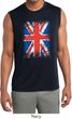 Mens UK Flag Shirt Union Jack Sleeveless Moisture Wicking Tee T-Shirt