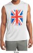 Mens UK Flag Shirt Union Jack Sleeveless Moisture Wicking Tee T-Shirt