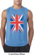 Mens UK Flag Shirt Union Jack Sleeveless Tee T-Shirt