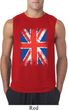Mens UK Flag Shirt Union Jack Sleeveless Tee T-Shirt