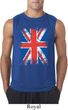 Mens UK Flag Shirt Union Jack Sleeveless Tee T-Shirt