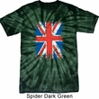 Mens UK Flag Shirt Union Jack Spider Tie Dye Tee T-shirt