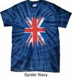 Mens UK Flag Shirt Union Jack Spider Tie Dye Tee T-shirt