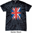 Mens UK Flag Shirt Union Jack Spider Tie Dye Tee T-shirt