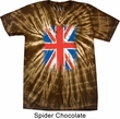 Mens UK Flag Shirt Union Jack Spider Tie Dye Tee T-shirt