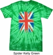 Mens UK Flag Shirt Union Jack Spider Tie Dye Tee T-shirt