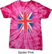 Mens UK Flag Shirt Union Jack Spider Tie Dye Tee T-shirt