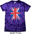 Mens UK Flag Shirt Union Jack Spider Tie Dye Tee T-shirt