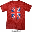 Mens UK Flag Shirt Union Jack Spider Tie Dye Tee T-shirt