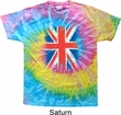 Mens UK Flag Shirt Union Jack Tie Dye Tee T-shirt
