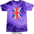 Mens UK Flag Shirt Union Jack Tie Dye Tee T-shirt
