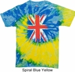 Mens UK Flag Shirt Union Jack Tie Dye Tee T-shirt