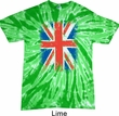 Mens UK Flag Shirt Union Jack Twist Tie Dye Tee T-shirt