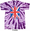 Mens UK Flag Shirt Union Jack Twist Tie Dye Tee T-shirt