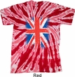 Mens UK Flag Shirt Union Jack Twist Tie Dye Tee T-shirt