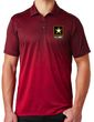 Mens "US Army" Moisture-Wicking Ombre Polo Shirt
