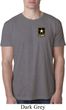 Mens US Army Pocket Print Burnout Shirt