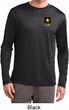 Mens US Army Pocket Print Dry Wicking Long Sleeve