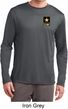 Mens US Army Pocket Print Dry Wicking Long Sleeve
