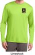 Mens US Army Pocket Print Dry Wicking Long Sleeve
