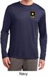 Mens US Army Pocket Print Dry Wicking Long Sleeve