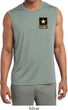 Mens US Army Pocket Print Dry Wicking Sleeveless Shirt