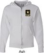 Mens US Army Pocket Print Full Zip Hoodie