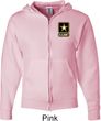 Mens US Army Pocket Print Full Zip Hoodie
