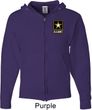 Mens US Army Pocket Print Full Zip Hoodie