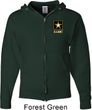 Mens US Army Pocket Print Full Zip Hoodie