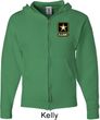Mens US Army Pocket Print Full Zip Hoodie