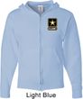 Mens US Army Pocket Print Full Zip Hoodie