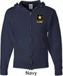 Mens US Army Pocket Print Full Zip Hoodie