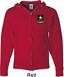 Mens US Army Pocket Print Full Zip Hoodie